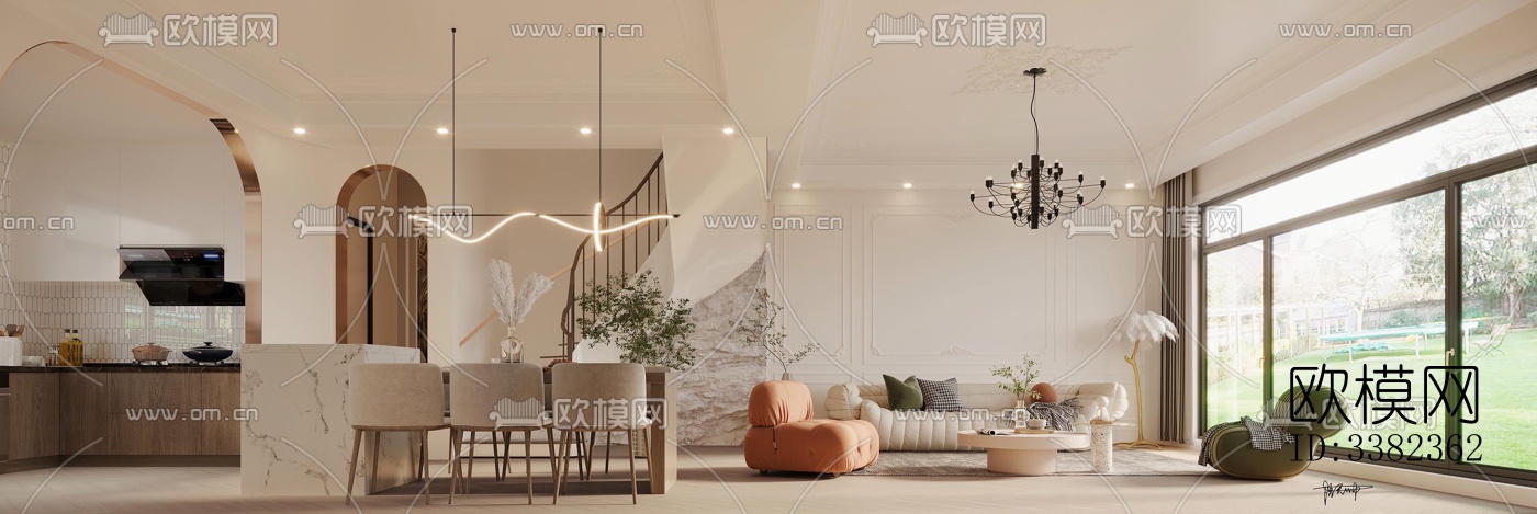 现代别墅效果图下载（渲染图1）