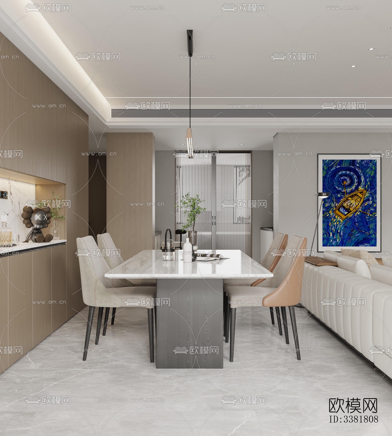 现代别墅效果图下载（渲染图1）