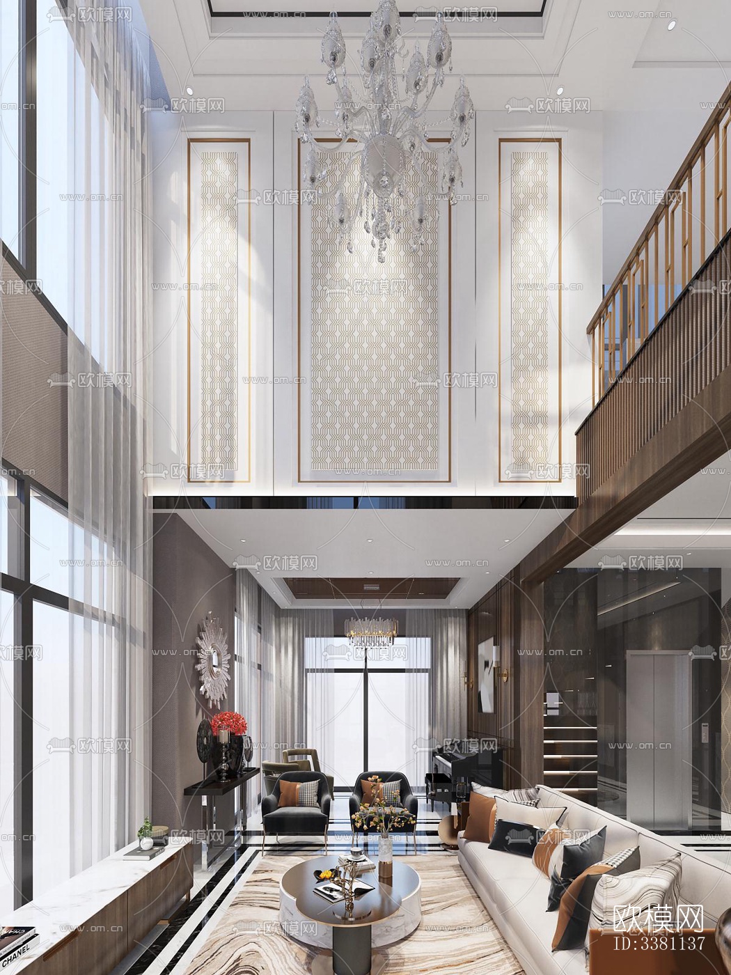 现代别墅效果图下载（渲染图10）