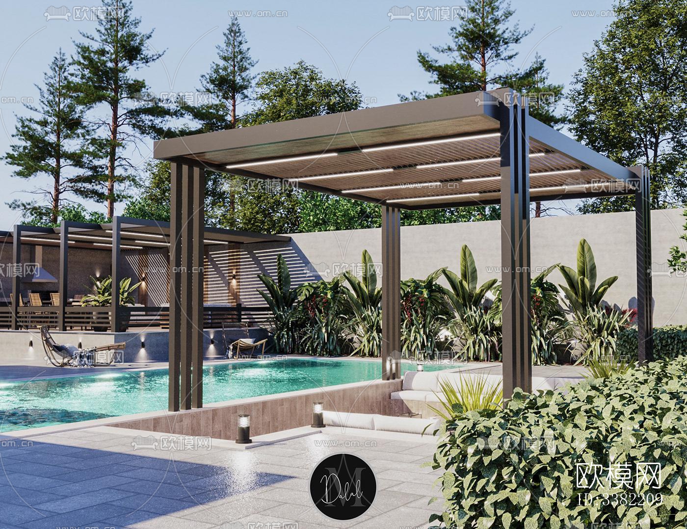 现代别墅效果图下载（渲染图4）