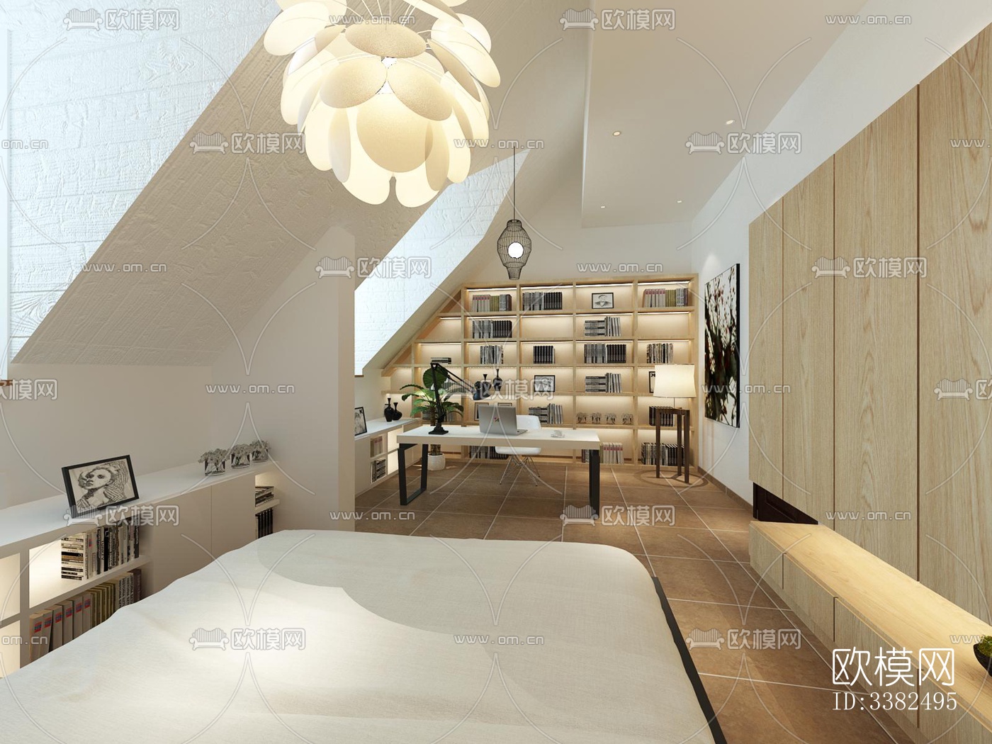 现代别墅效果图下载（渲染图3）