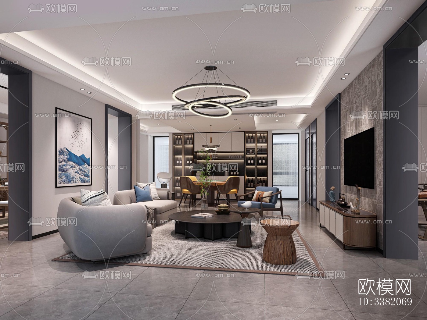 现代别墅效果图下载（渲染图6）