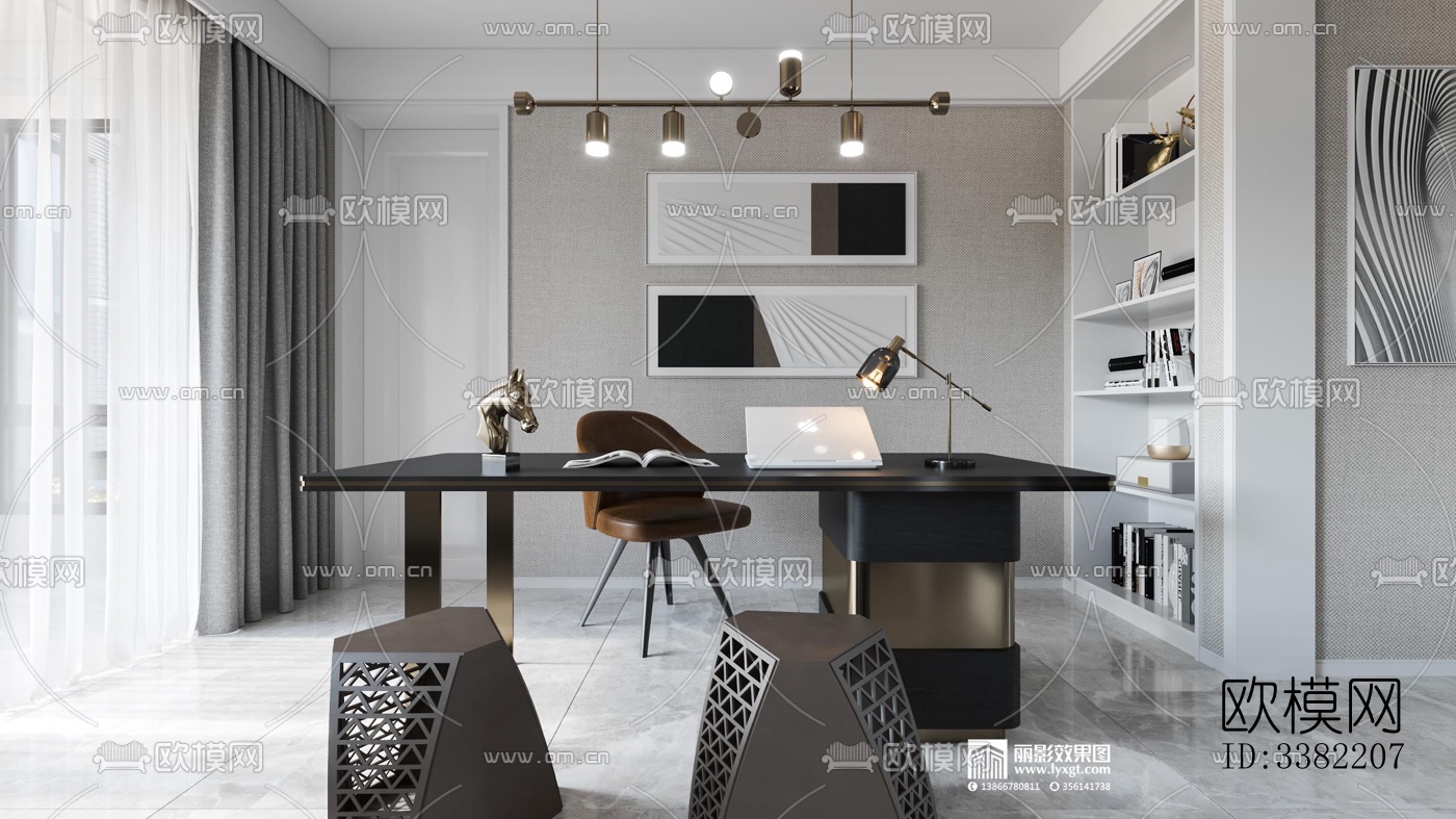 现代别墅效果图下载（渲染图2）