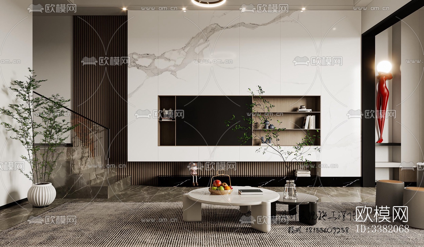 现代别墅效果图下载（渲染图8）