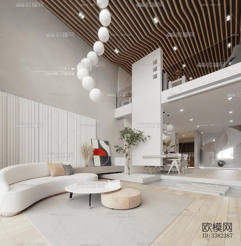 现代别墅效果图下载（渲染图5）