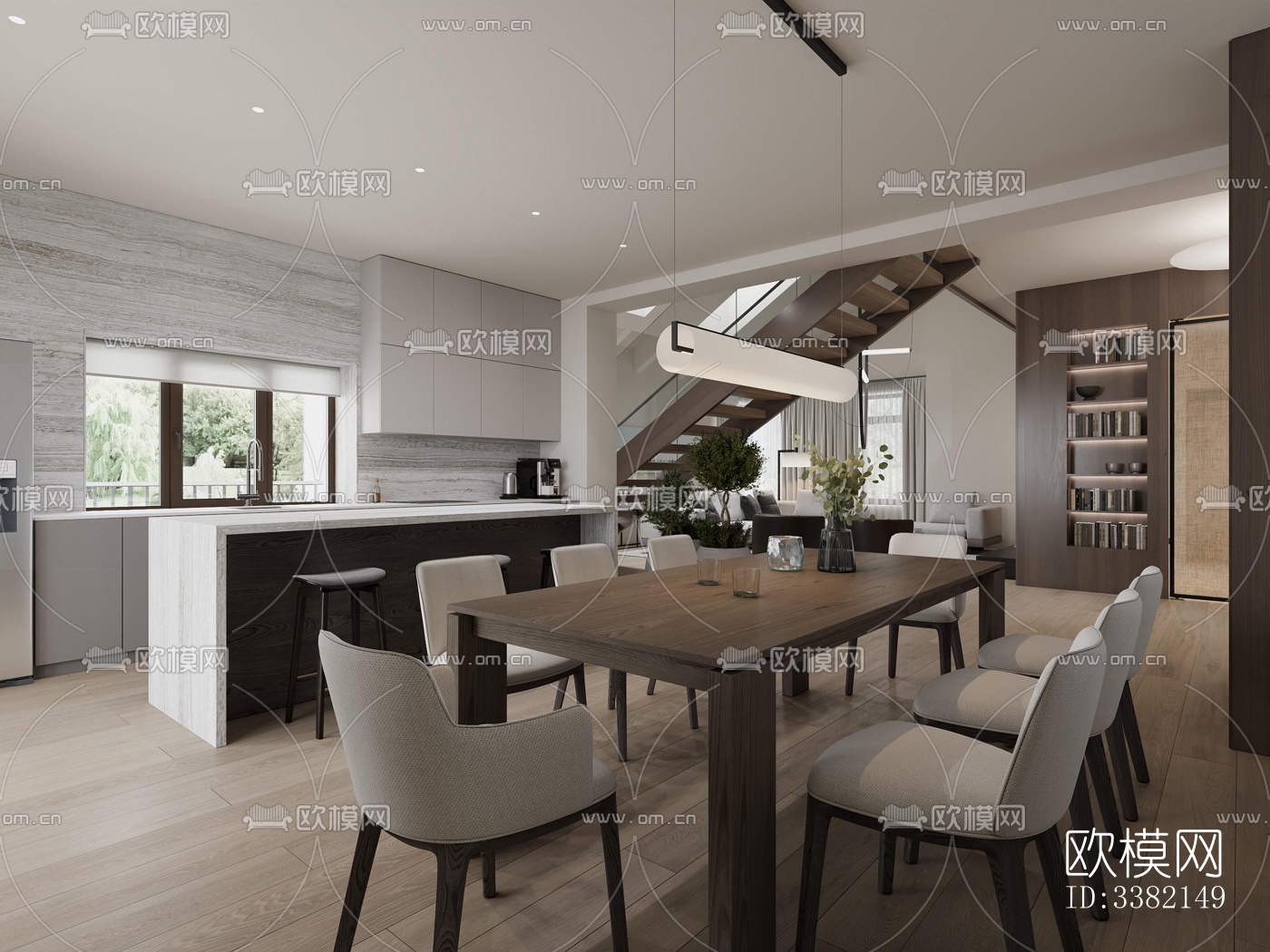 现代别墅效果图下载（渲染图17）