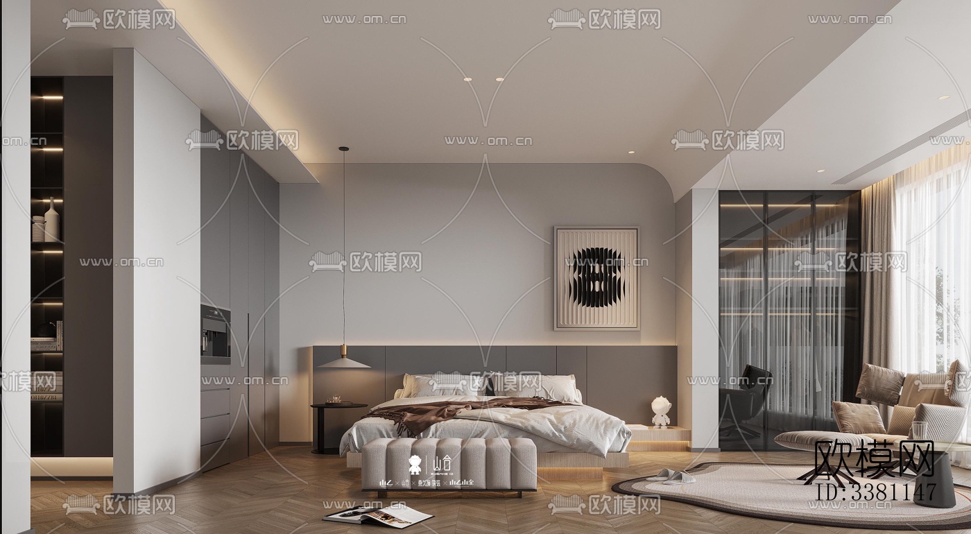 现代别墅效果图下载（渲染图7）