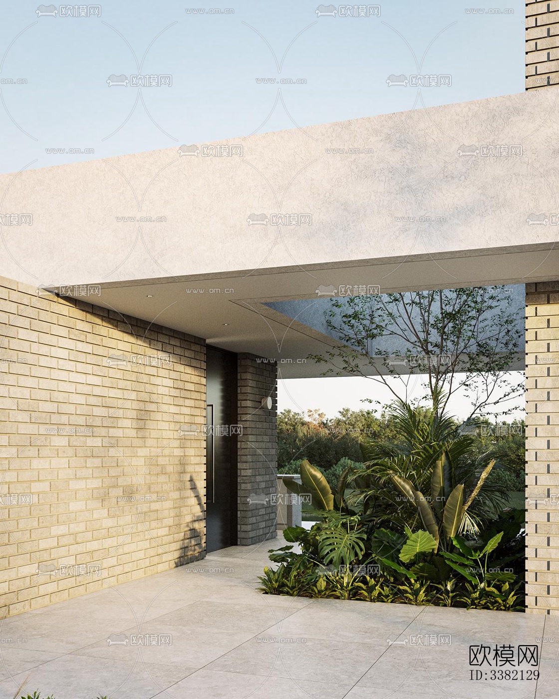 现代别墅效果图下载（渲染图4）