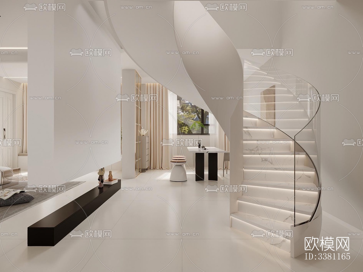 现代别墅效果图下载（渲染图1）