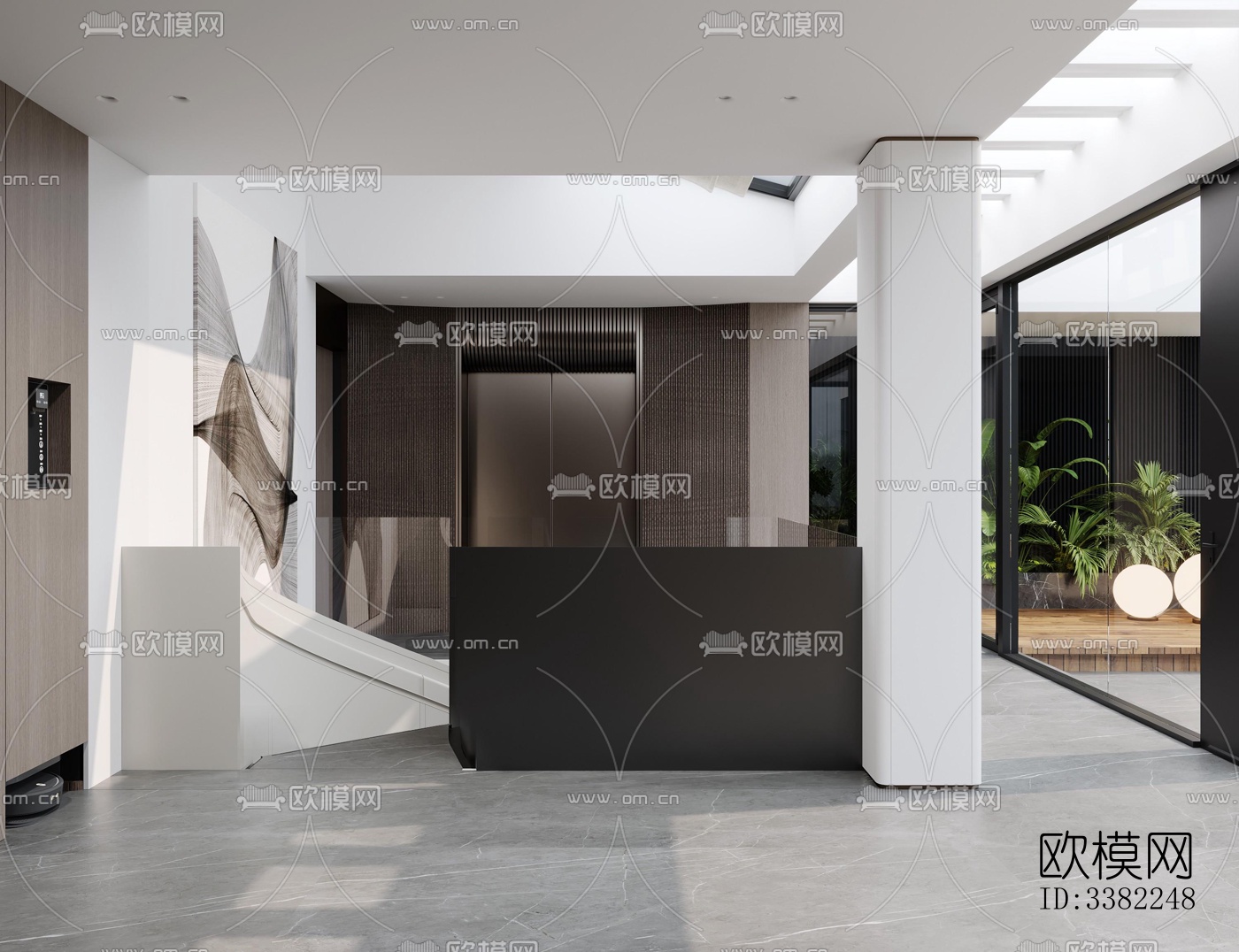 现代别墅效果图下载（渲染图10）