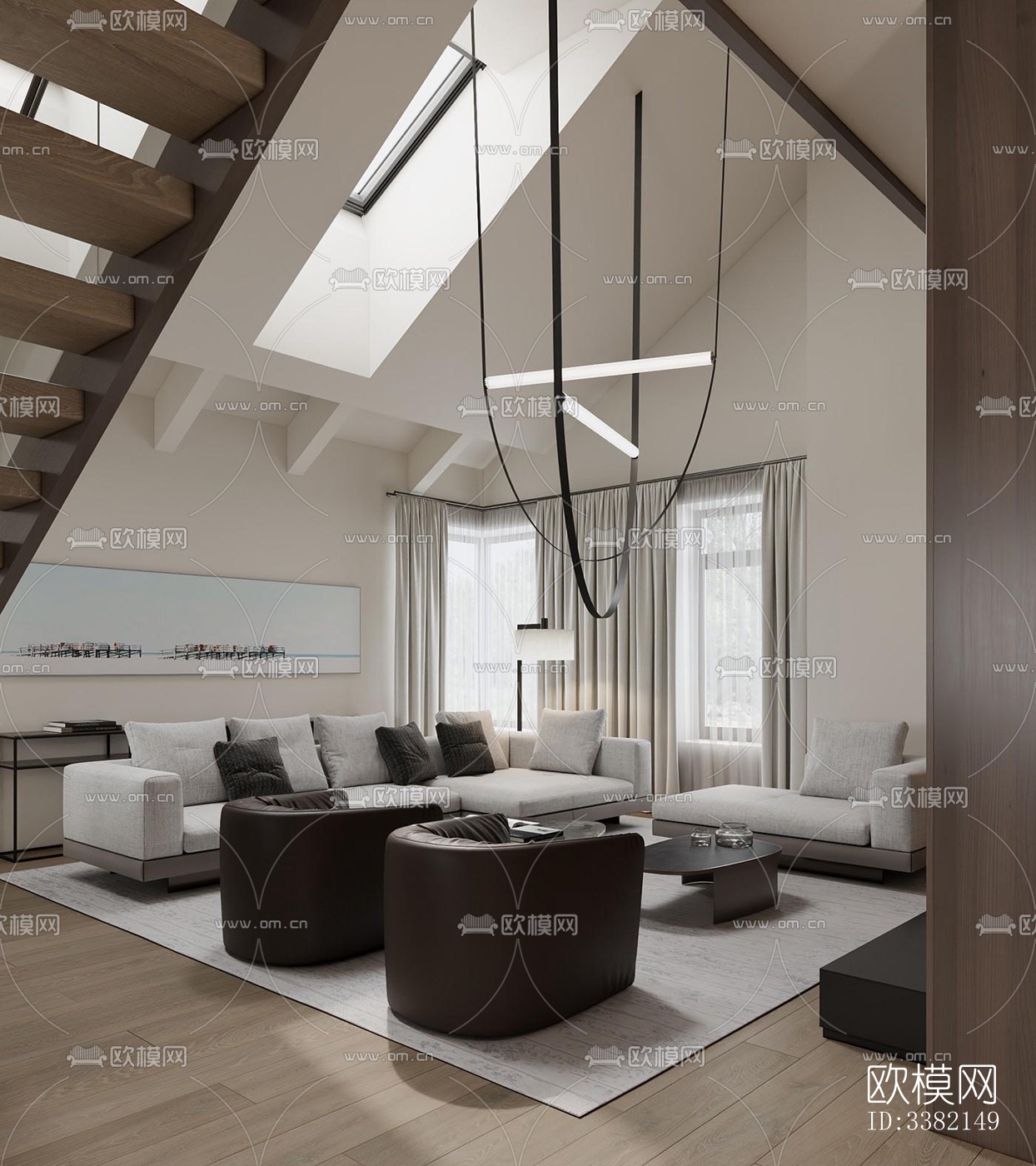 现代别墅效果图下载（渲染图11）