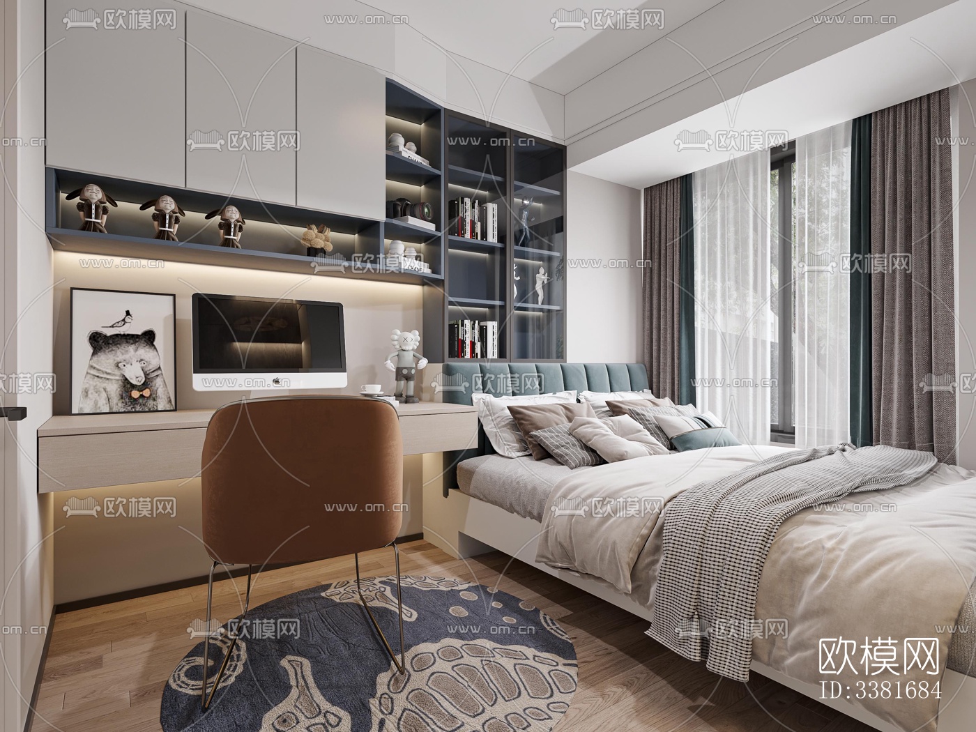 现代别墅效果图下载（渲染图9）