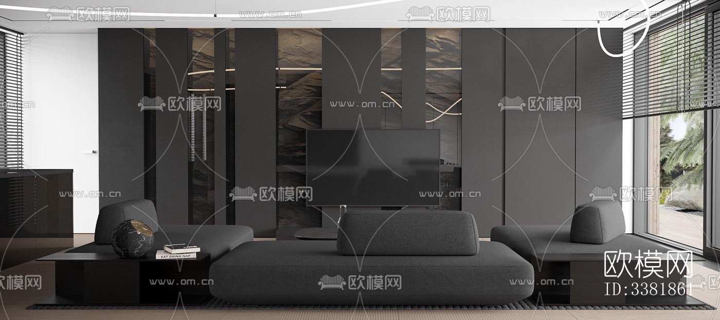 现代别墅效果图下载（渲染图12）