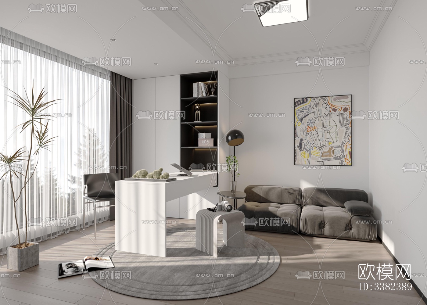 现代别墅效果图下载（渲染图7）