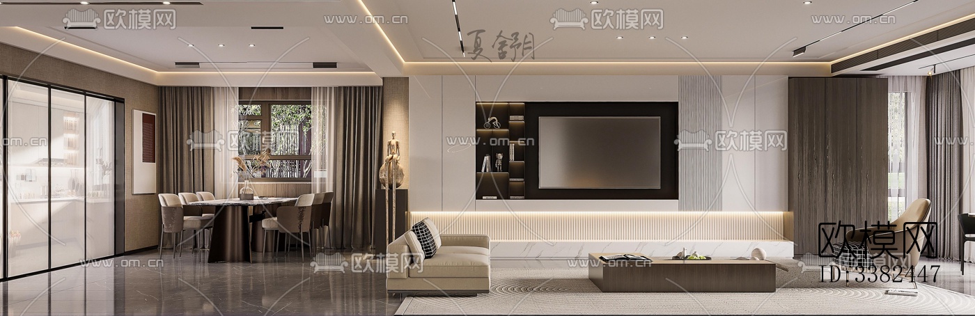 现代别墅效果图下载（渲染图1）