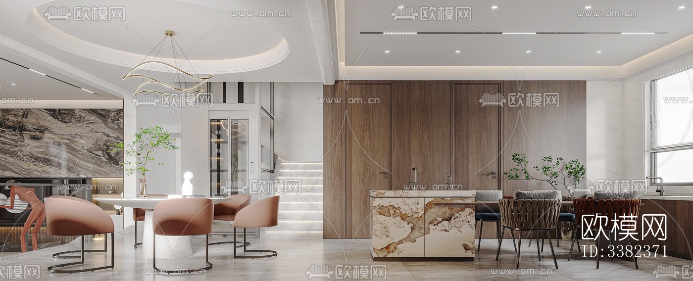 现代别墅效果图下载（渲染图3）