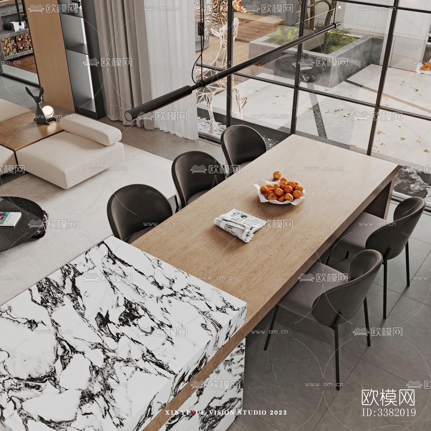 现代别墅效果图下载（渲染图7）