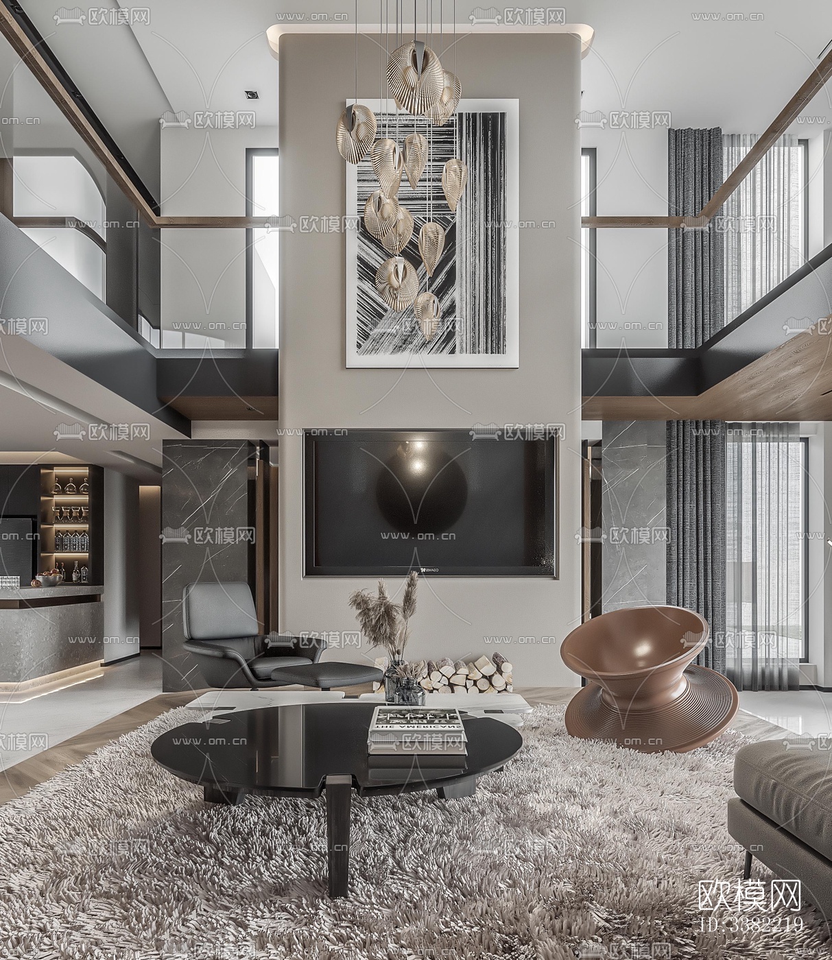 现代别墅效果图下载（渲染图2）