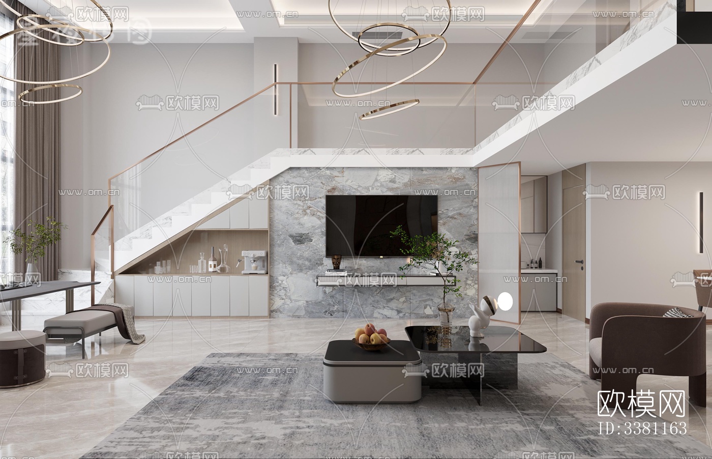 现代别墅效果图下载（渲染图3）