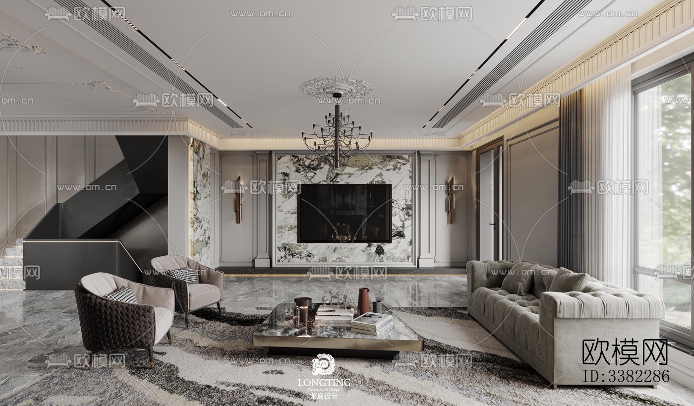 现代别墅效果图下载（渲染图4）