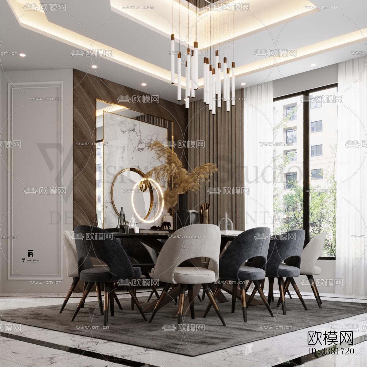 现代别墅效果图下载（渲染图8）