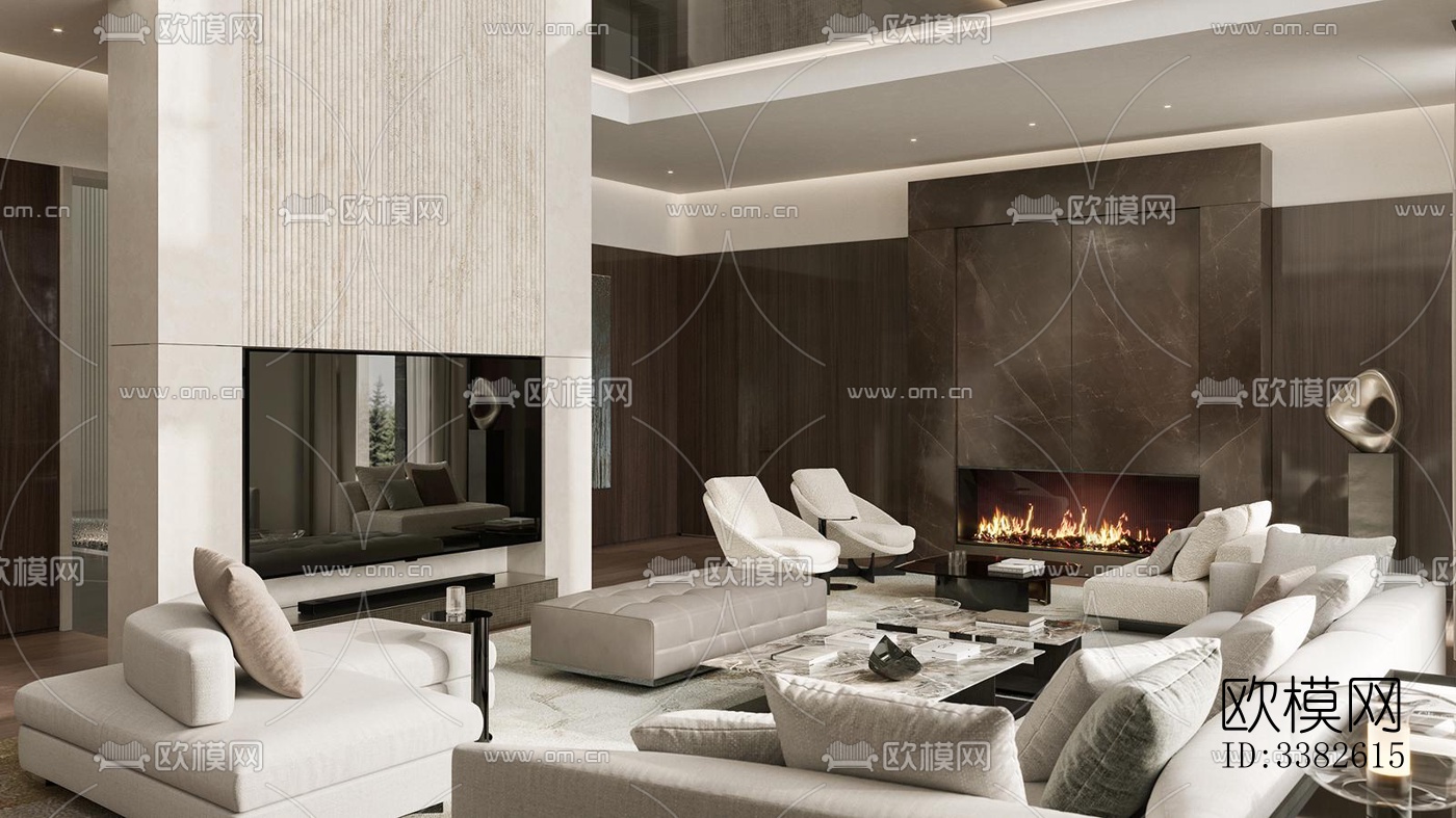 现代别墅效果图下载（渲染图7）