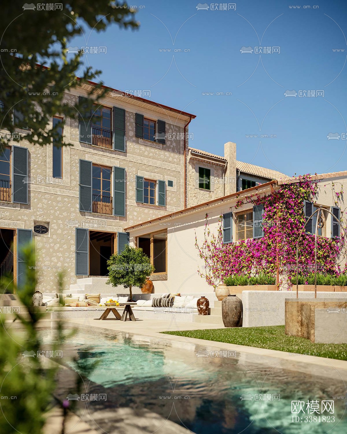 现代别墅效果图下载（渲染图5）