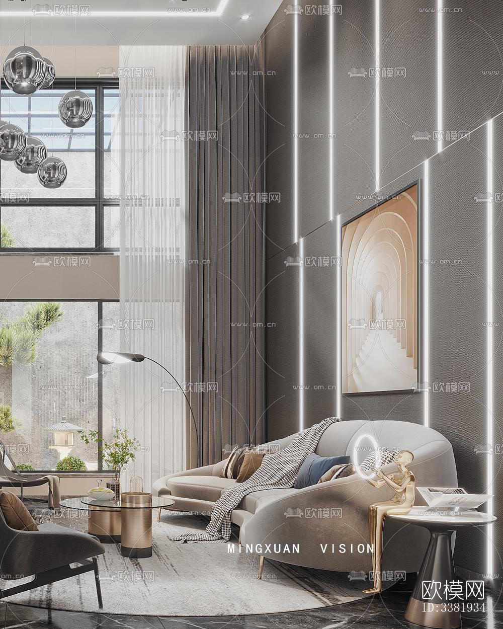 现代别墅效果图下载（渲染图5）