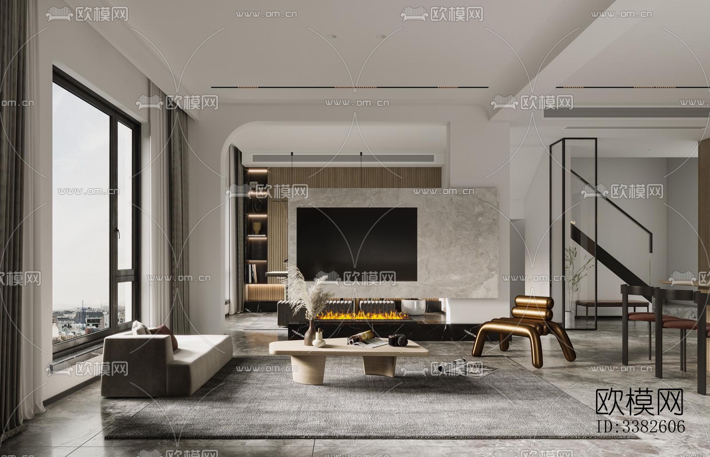 现代别墅效果图下载（渲染图14）