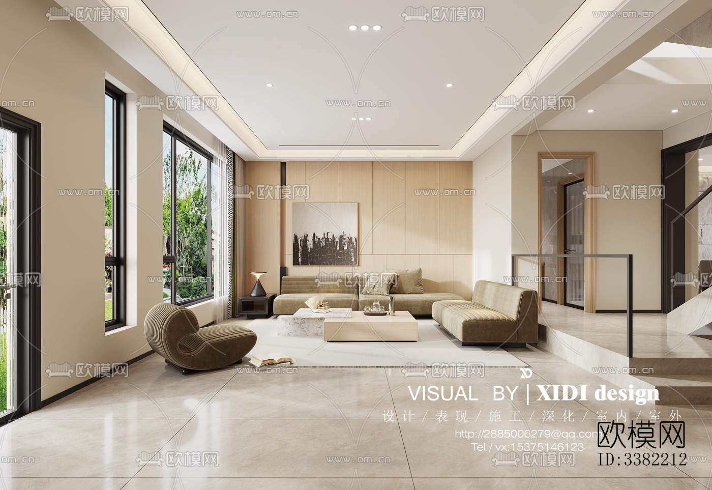 现代别墅效果图下载（渲染图7）