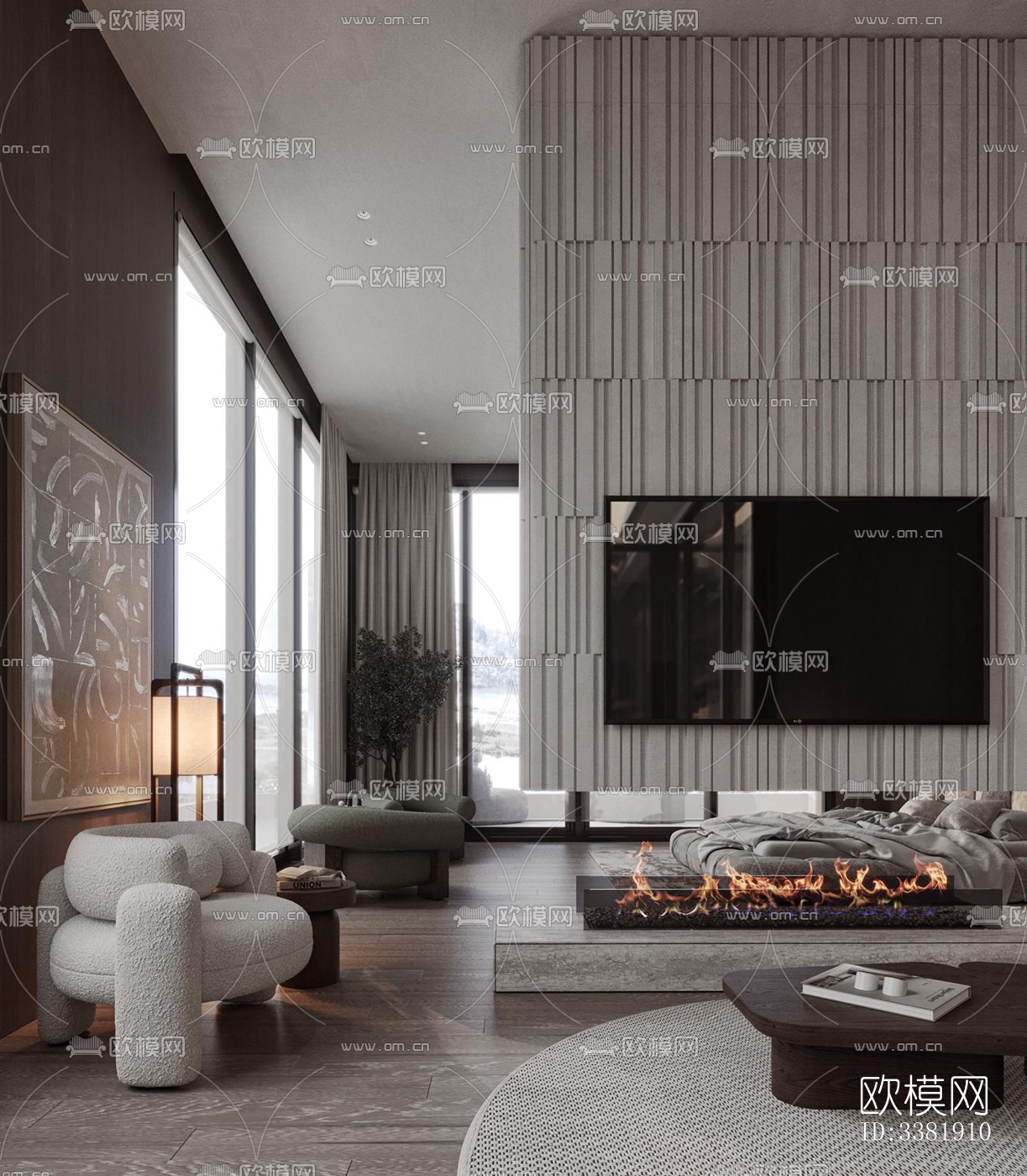 现代别墅效果图下载（渲染图2）