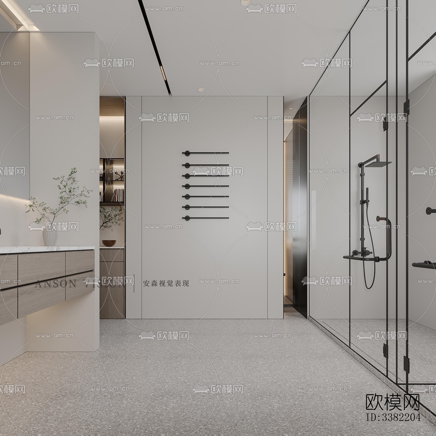 现代别墅效果图下载（渲染图8）