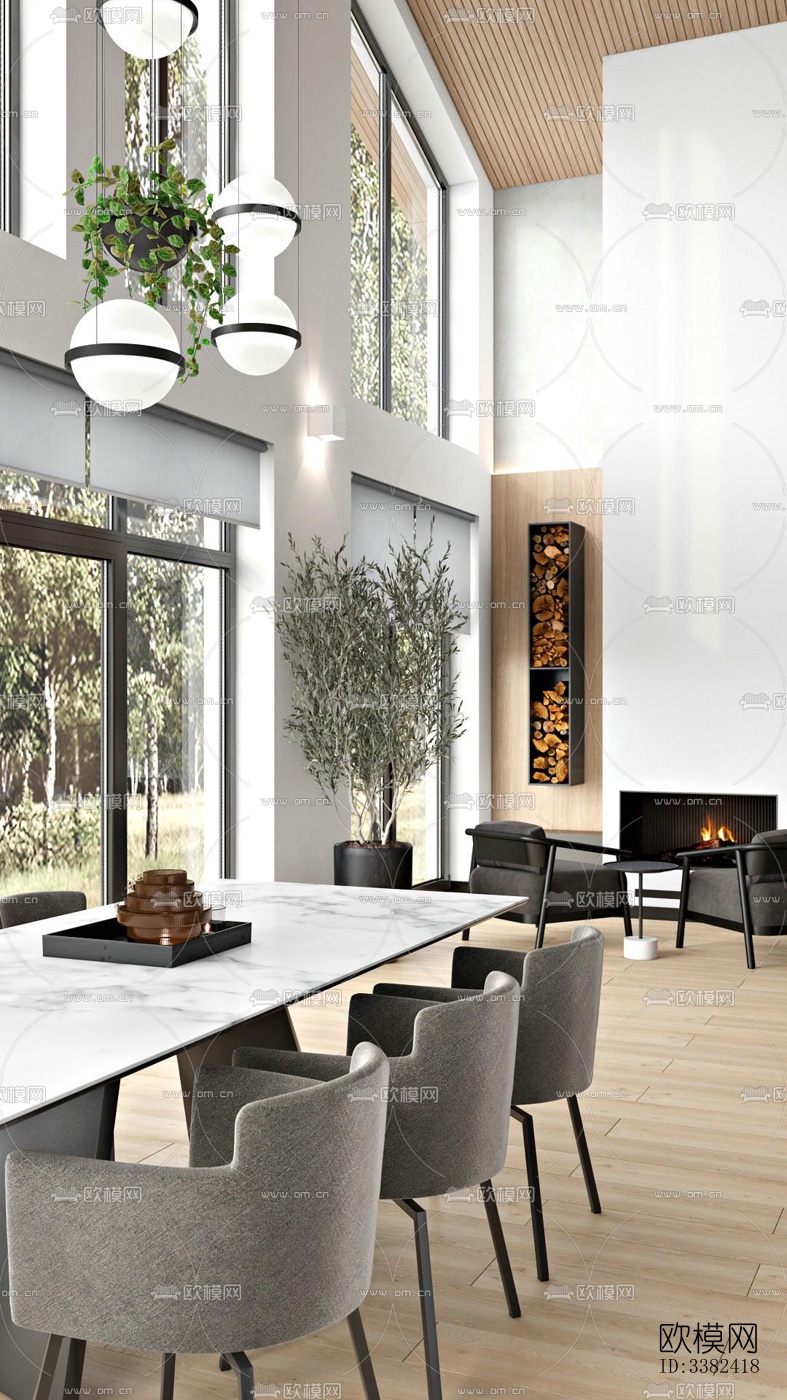 现代别墅效果图下载（渲染图4）