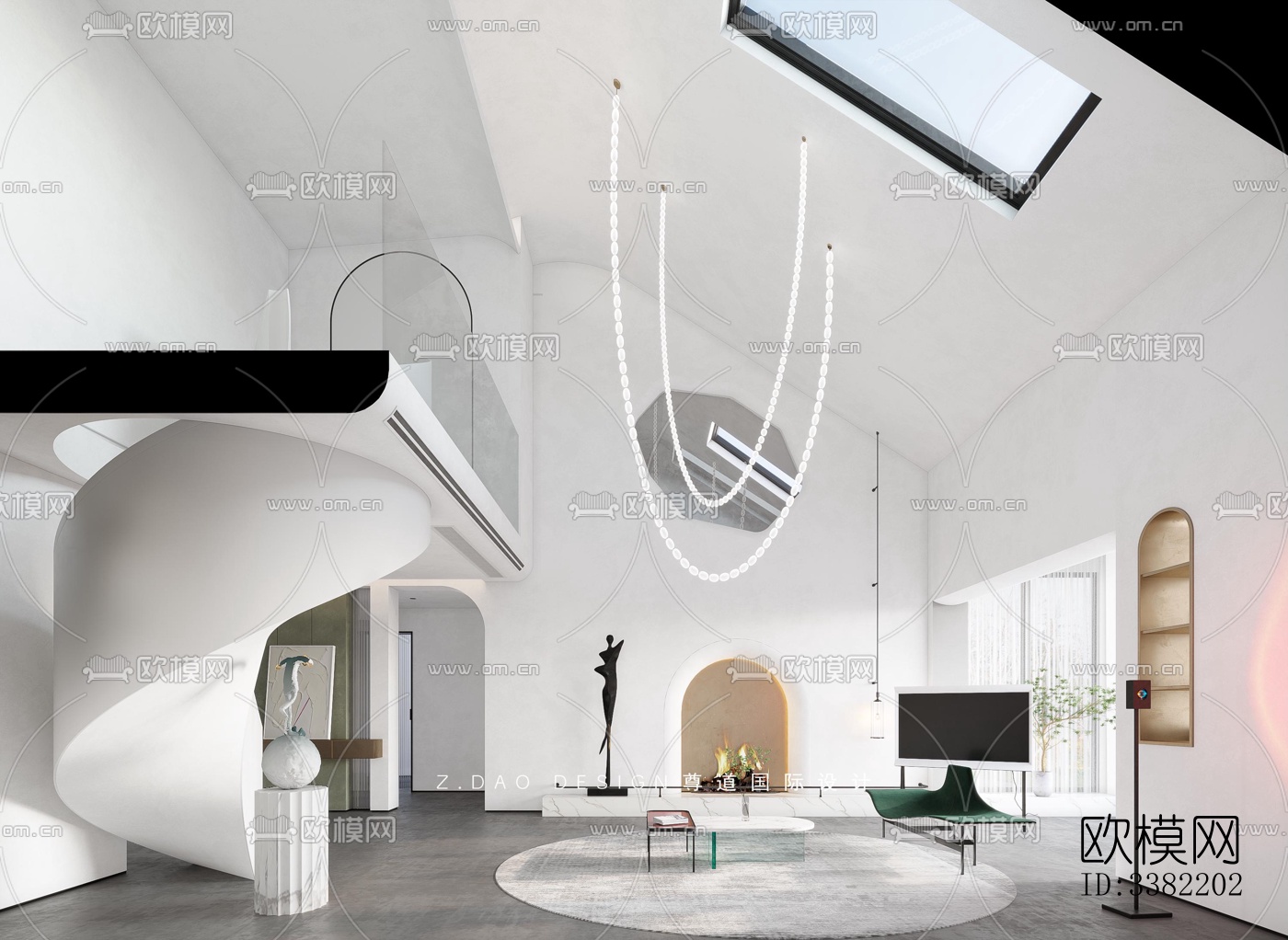 现代别墅效果图下载（渲染图3）