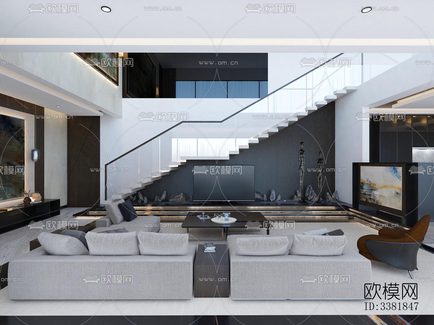 现代别墅效果图下载（渲染图6）