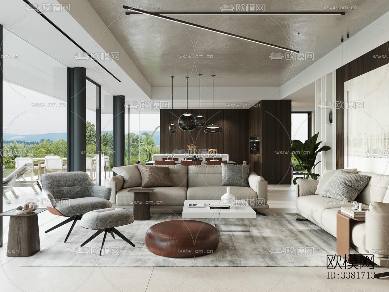 现代别墅效果图下载（渲染图13）