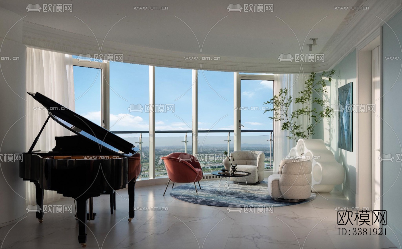 现代别墅效果图下载（渲染图3）