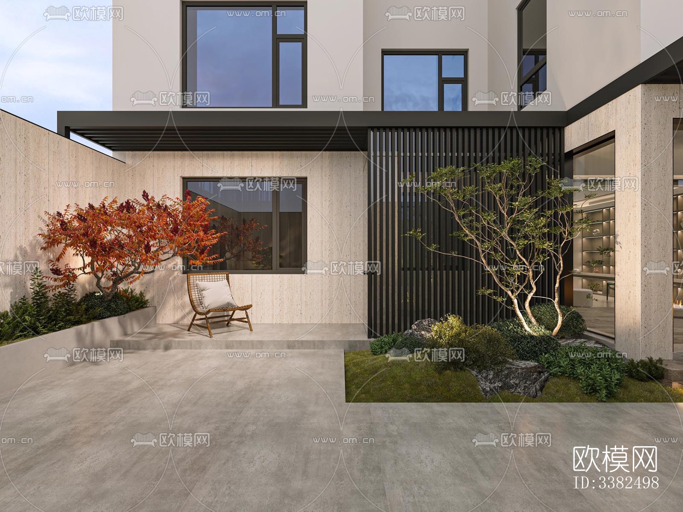 现代别墅效果图下载（渲染图11）