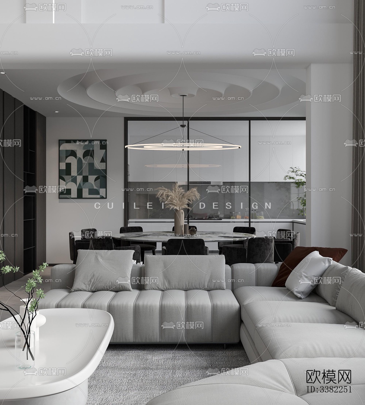 现代别墅效果图下载（渲染图11）