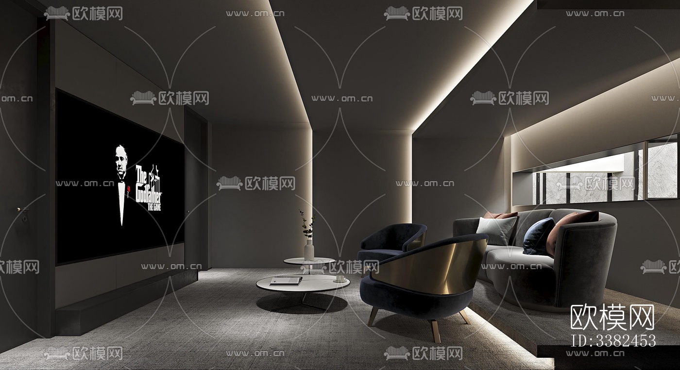 现代别墅效果图下载（渲染图3）