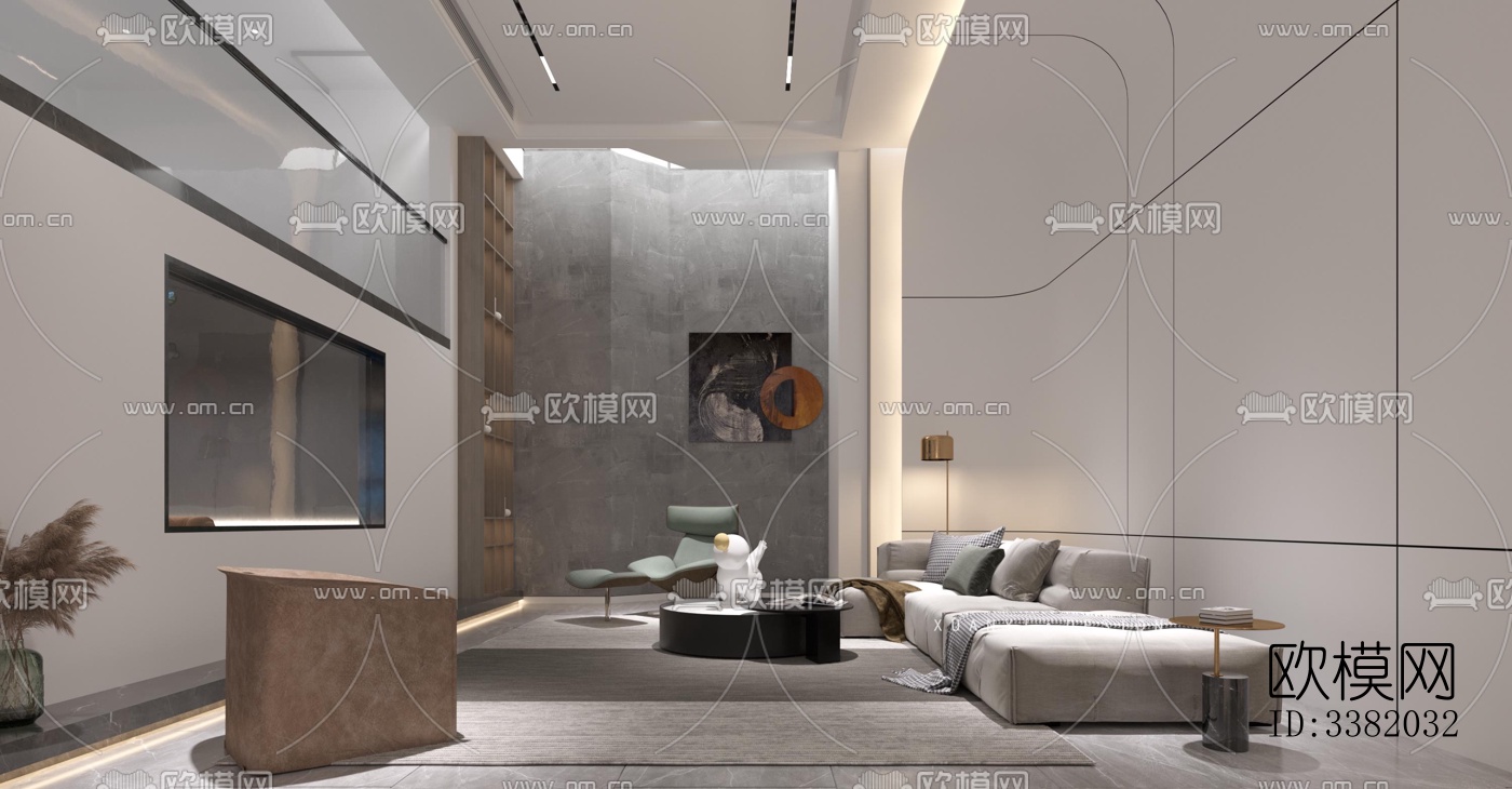 现代别墅效果图下载（渲染图1）