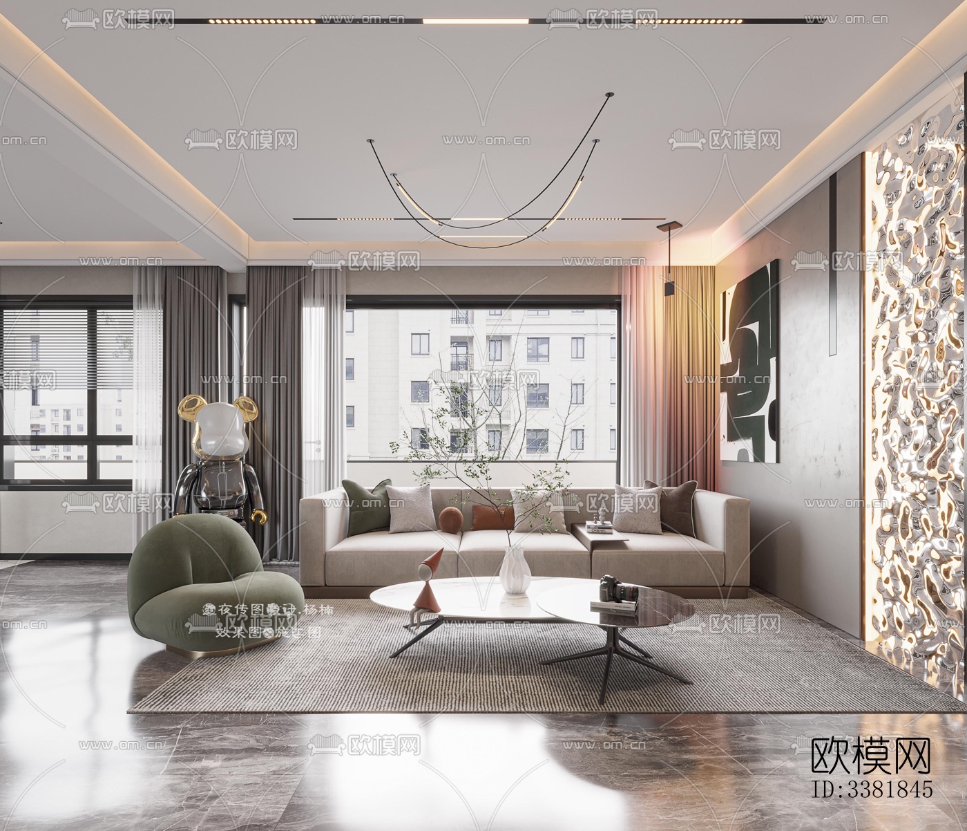 现代别墅效果图下载（渲染图9）