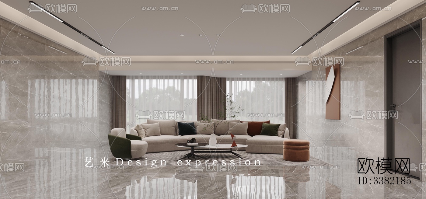 现代别墅效果图下载（渲染图3）