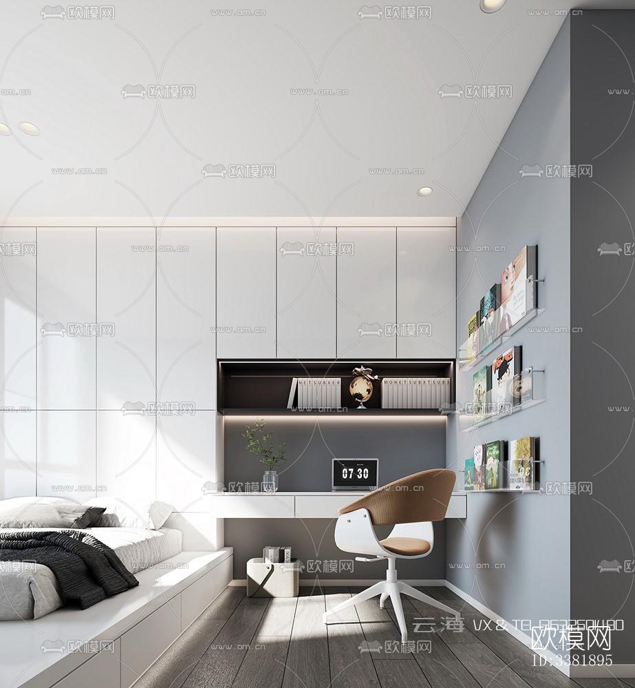 现代别墅效果图下载（渲染图5）