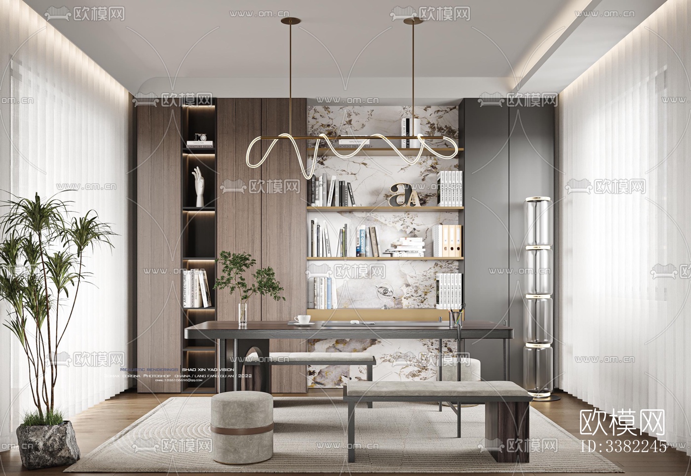 现代别墅效果图下载（渲染图4）