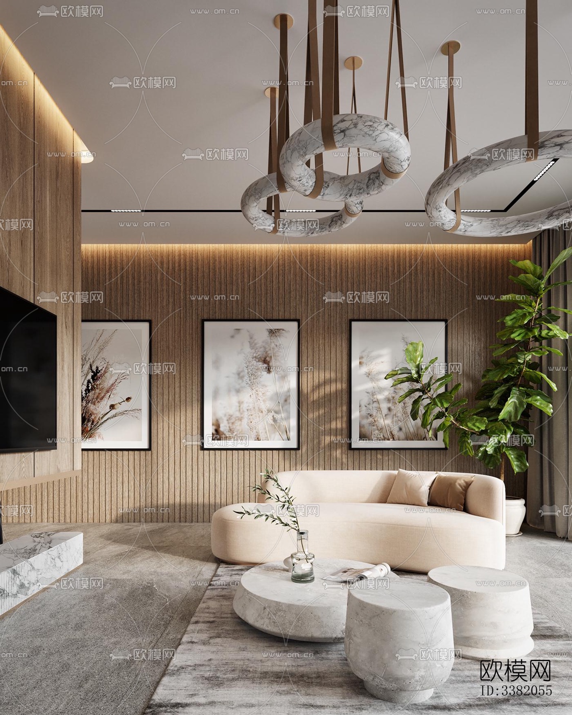 现代别墅效果图下载（渲染图10）