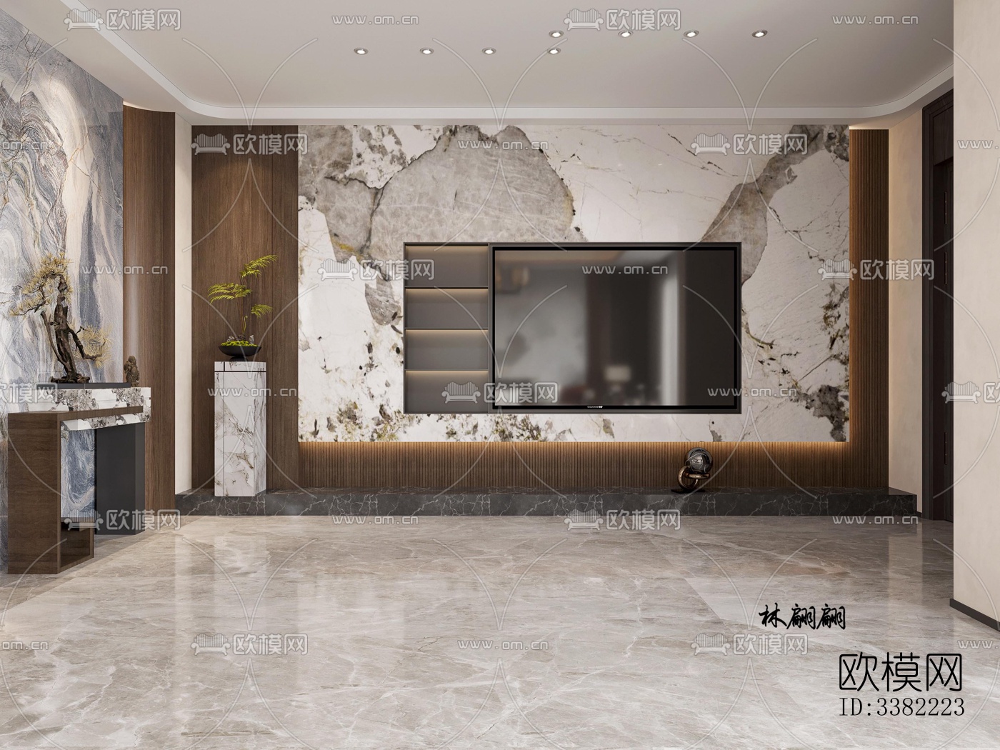 现代别墅效果图下载（渲染图1）