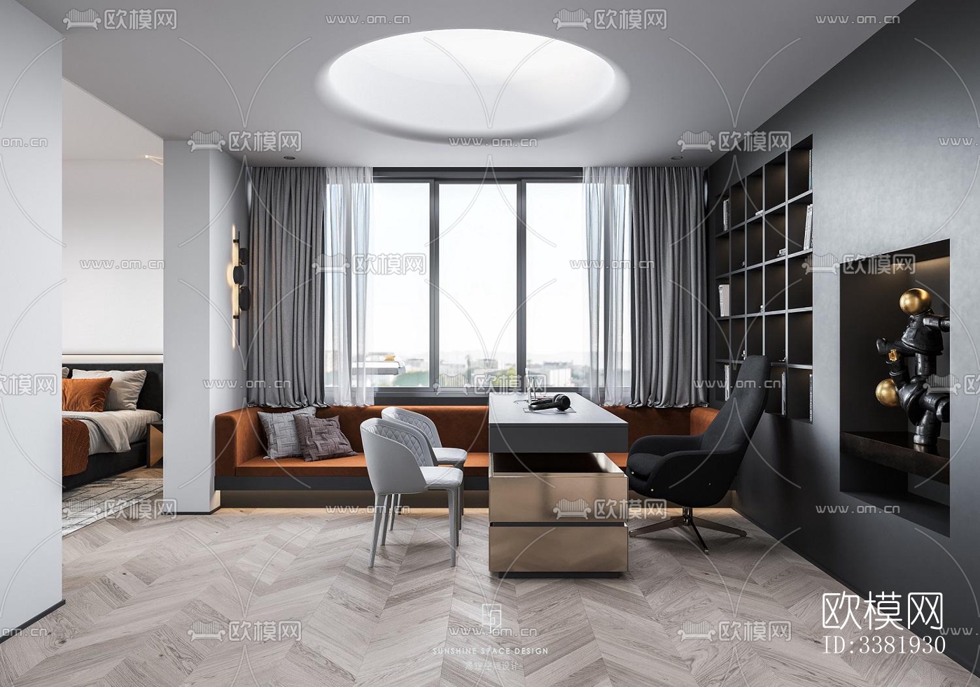 现代别墅效果图下载（渲染图4）