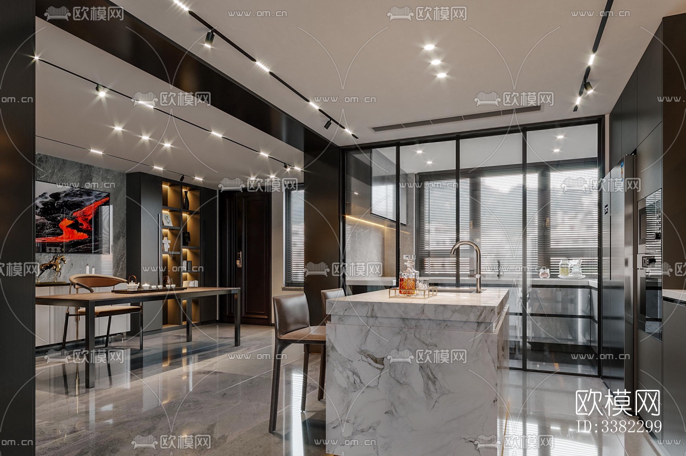 现代别墅效果图下载（渲染图5）