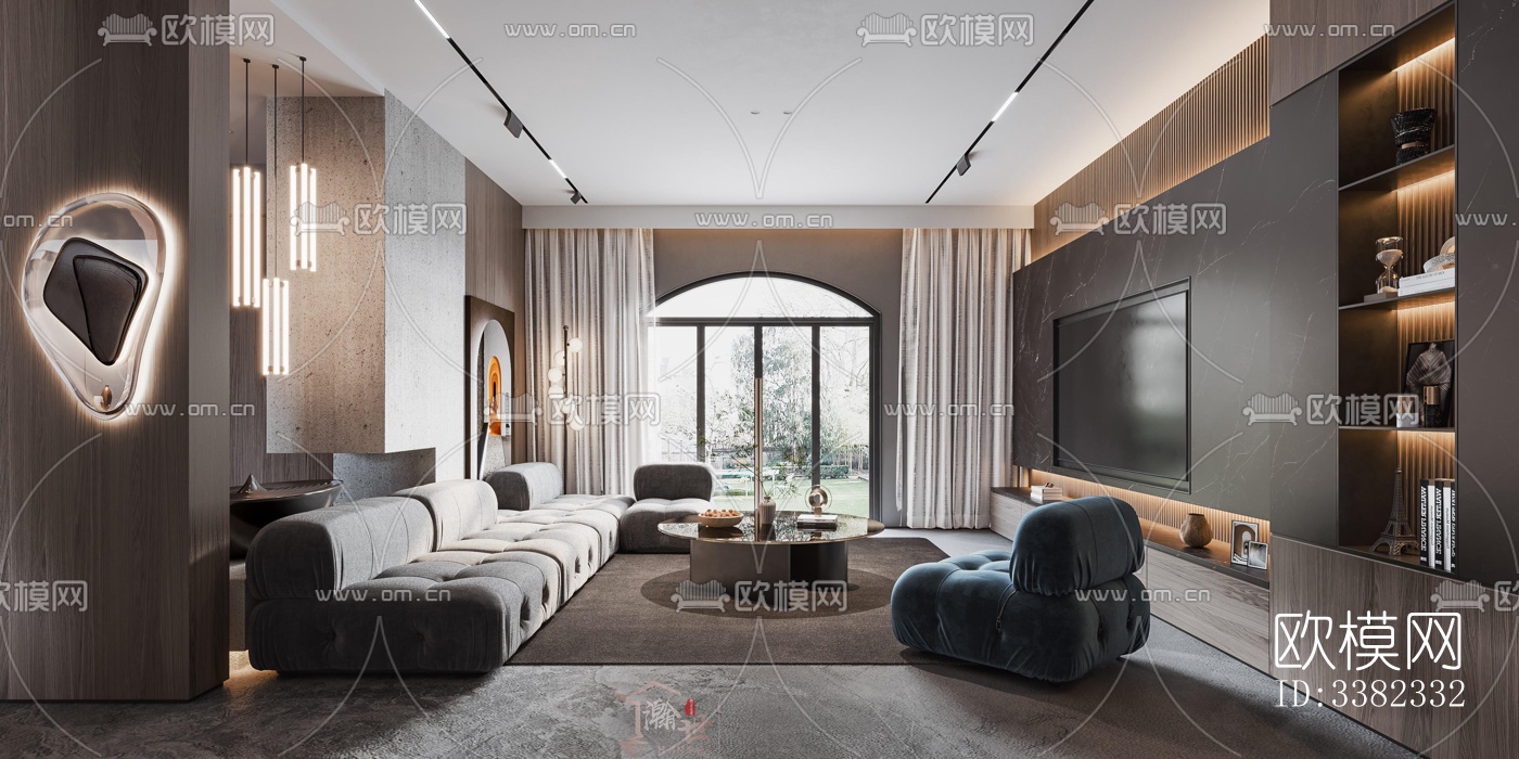 现代别墅效果图下载（渲染图2）